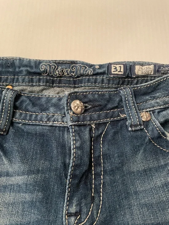 Miss Me Women’s Dark Blue Bootcut Jeans - Picture 2 of 13